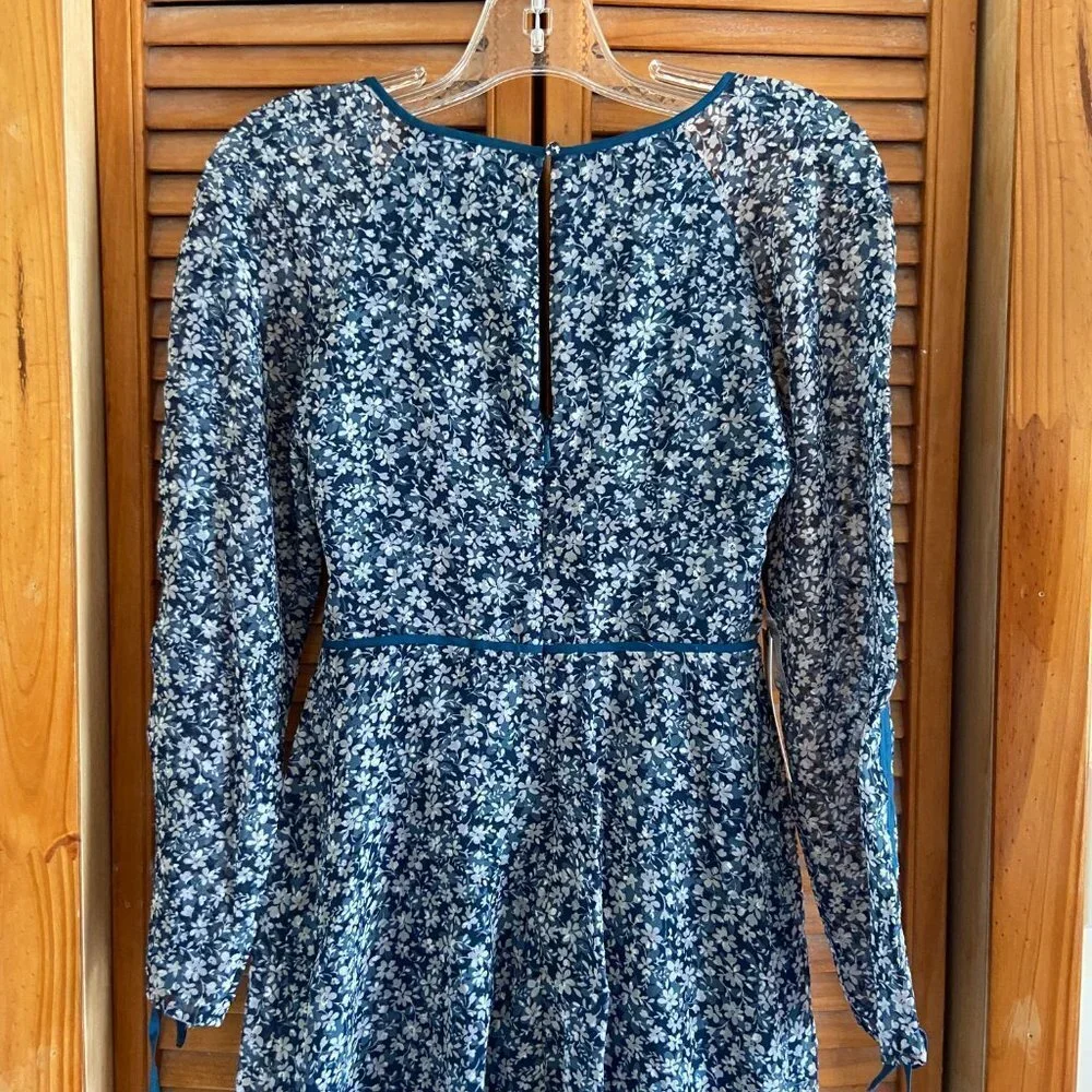 NEW Ali & Jay Blue Floral Field Flowers Midi Dress - Picture 11 of 13
